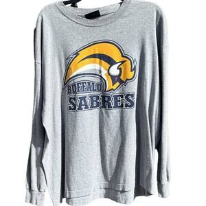 Buffalo Sabres NHL Size 2XL Gray Long Sleeve T-shirt